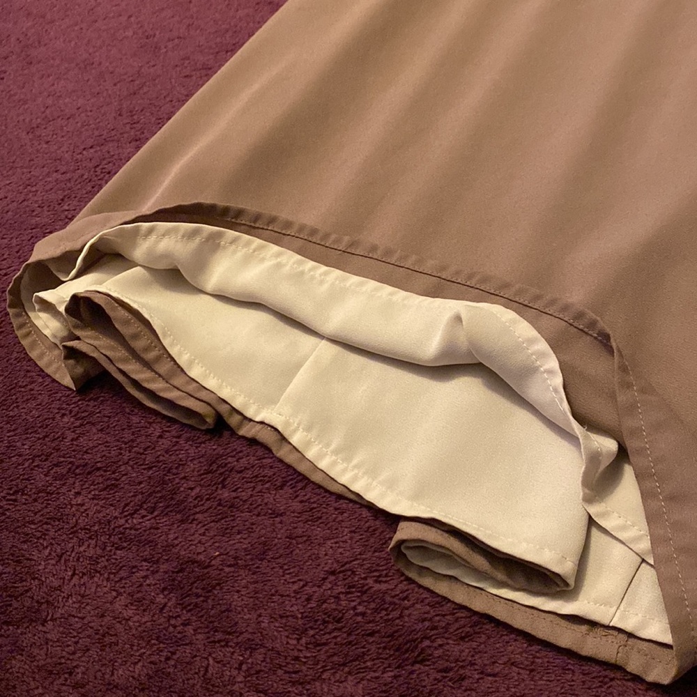 NY&C: Chiffon-Overlay Racerback Top - Picture 3 of 3
